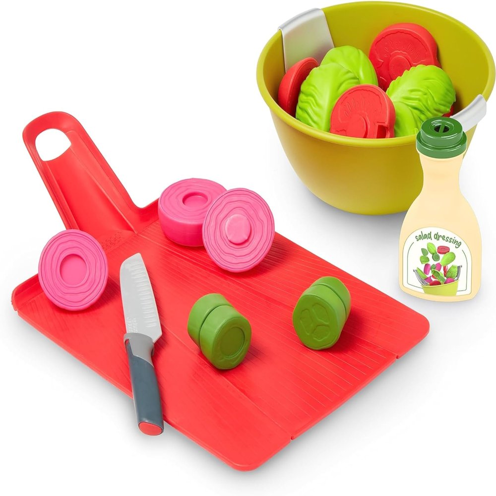 Casdon Joseph Joseph Toys - Chop2Pot - Super Safe Kitchen Playset for Kids with Foldable Chopping Board & Choppable Play Food - For Children Aged 2+