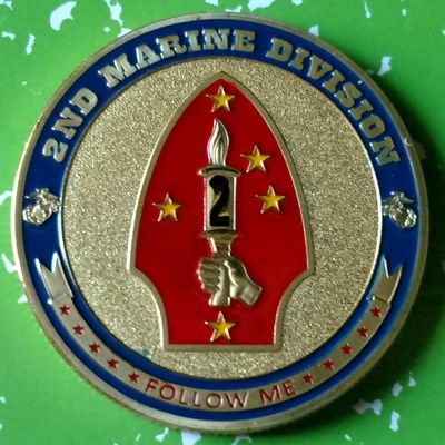 Marine Corps 2nd Division Military Challenge Honor Coin