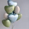 10Pcs Baby Blue Foil Heart Shaped Balloons 18 Inch Light Blue Heart Balloons For Baby Shower Wedding Valentine Decorations Love Balloons Party Decorations view 2