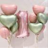 10pcs Baby Pink Heart Balloons - 18 Inch Light Pink Heart Shapes for Baby Shower, Wedding, Valentine's Day Decorations view 3
