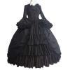 Akklian Cosplay Costumes Lolita Dress Teen Girls Court Party Rococo Kawaii Dress Ren Faire Sweet Cute Anime Princess Dresses Black view 2