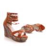 ZBYY Wedge Sandals for Women Casual Summer Pearls High Heels Espadrilles Platform Sandals Open Toe Bohemian Shoes view 3