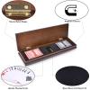 AMEROUS Wooden Cribbage Board Game Set with Magnetic Lock - Metal Pegs - 2 Playing Cards - Continuous 3 Track Board - Larger Storage Area, Travel Portable Cribbage Game Sets for Family view 4