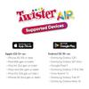 Hasbro Gaming Twister Air Game | AR App Play Game with Wrist and Ankle Bands | Links to Smart Devices | Active Party Games for Kids and Adults | Ages 8+ | for 1+ Players view 3
