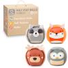 Little Big Friends Roly Poly Balls  Sensory Ball Toys for Babies & Toddlers | Develops Motor Skills & Hand-Eye Coordination | Forest | Set of 4 view 1