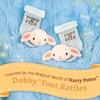 Kids Preferred Harry Potter Dobby Baby Infant Rattle Socks with Dobby Plush Rattle and Dobby is Free - Soft Baby Sock Feet Rattles Encourage Leaning Development Newborn to 9 Months view 2