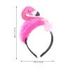 Abaodam Flamingo Headband Hair Accessory Tropical Party Hat for Women Birthday Costume Cosplay Photo Prop view 2