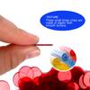 GSE Games & Sports Expert Red Bingo Chips, 2,000 Pieces 3/4-Inch High-Contrast Transparent Counting Chips for Bingo Games, Parties view 3
