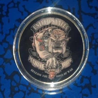 Marine Corps Devil Dogs Release The Dogs Of War Military Challenge Honor Coin
