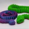 3D Printed Rattlesnake - Customizable, Made to Order Articulated Animal Model (Giant, Ember) view 4