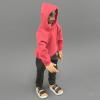1/10 Scale Male Clothes,Men's Hoodie Sportswear Costume Outfit Top Clothes for 7inch Male Action Figure Body (Red, 1/10 Scale) view 3