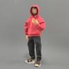 1/10 Scale Male Clothes,Men's Hoodie Sportswear Costume Outfit Top Clothes for 7inch Male Action Figure Body (Red, 1/10 Scale) view 4