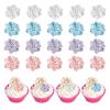 Keaziu 20Pcs Resin Flower Cupcake Toppers 3D Pearl Flowers Cake Decors for Bridal Shower Engagement Baby Shower Girls Birthday Wedding Anniversary Fairy Floral Party Table Decorations view 1