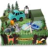 16 Pcs Camping Cake Toppers Camp Cake Decorations Fireside Camp Forest Cake Decors for Kids Camping Forest Theme Party and Camping Fans' Birthday Supplies view 1