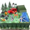 16 Pcs Camping Cake Toppers Camp Cake Decorations Fireside Camp Forest Cake Decors for Kids Camping Forest Theme Party and Camping Fans' Birthday Supplies view 2