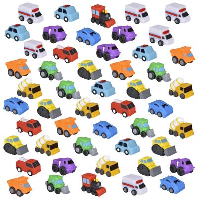2" Rubber Vehicles Toys for Baby Forest & Twelfth Bath Toys for Toddlers, Soft Baby Car Bathtub Toys, Ideal as Pool Toys, Toddler Beach Toys, Party Favors, Decorations, Cake Toppers