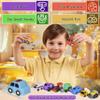 2" Rubber Vehicles Toys for Baby  Forest & Twelfth Bath Toys for Toddlers, Soft Baby Car Bathtub Toys, Ideal as Pool Toys, Toddler Beach Toys, Party Favors, Decorations, Cake Toppers view 2