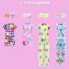 23 Pcs Doll Clothes and Accessories Including 6 Sets Bathrobes Pajamas, Towels, Headband, 3 Slippers and 8 Toiletries Accessories for 11.5 inch Girl Doll view 2