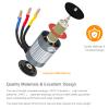 Hobby Fans Waterproof 3650 4300KV 3.175mm Shaft Brushless Motor for 1/10 RC Racing Car Off-Road Truck, Titanium view 3