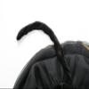 yolsun Cat Costume for Girls with Gloves and Belt Black Fux Cat Halloween Outfit Dress Up view 3