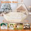 Foldable Ball Pit for Toddlers, Large Pop Up Ball Pits Kids Play Tent Crawl Playpen Ball Pool Playhouse Playpen with Storage Bag, for Boys Girls Dogs Cats Ferrets Indoor Outdoor, Beige view 3
