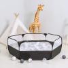 Foldable Ball Pit for Toddlers, Large Pop Up Ball Pits Kids Play Tent Crawl Playpen Ball Pool Playhouse Playpen with Storage Bag, for Boys Girls Dogs Cats Ferrets Indoor Outdoor, Black view 3