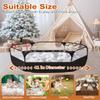 Foldable Ball Pit for Toddlers, Large Pop Up Ball Pits Kids Play Tent Crawl Playpen Ball Pool Playhouse Playpen with Storage Bag, for Boys Girls Dogs Cats Ferrets Indoor Outdoor, Black view 4