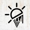 Ice Cream Decals Peel and Stick - Wall Vinyl Decals Stickers - Cone Sundae Cart Chocolate Silhouette - Car Window Truck Laptop - Kitchen Cafe Bar Shop Store Girls Kids Nursery Room Decor DWSV16742 view 1