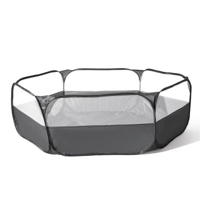 Foldable Ball Pit for Toddlers, Large Pop Up Ball Pits Kids Play Tent Crawl Playpen Ball Pool Playhouse Playpen with Storage Bag, for Boys Girls Dogs Cats Ferrets Indoor Outdoor, Dark Gray