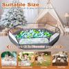 Foldable Ball Pit for Toddlers, Large Pop Up Ball Pits Kids Play Tent Crawl Playpen Ball Pool Playhouse Playpen with Storage Bag, for Boys Girls Dogs Cats Ferrets Indoor Outdoor, Dark Gray view 4