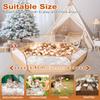 Foldable Ball Pit for Toddlers, Large Pop Up Ball Pits Kids Play Tent Crawl Playpen Ball Pool Playhouse Playpen with Storage Bag, for Boys Girls Dogs Cats Ferrets Indoor Outdoor, Khaki view 3