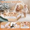 Foldable Ball Pit for Toddlers, Large Pop Up Ball Pits Kids Play Tent Crawl Playpen Ball Pool Playhouse Playpen with Storage Bag, for Boys Girls Dogs Cats Ferrets Indoor Outdoor, Khaki view 4