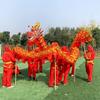 Lion Dance Dragon Plastic+Gold Satin Cloth Chinese Dragon Dance 6m Dragon and Lion Dance Props Outdoor Sport Silk Dragon view 1