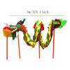 3m Silk Dragon Dance Satin Cloth Dragon Dragon and Lion Dance Props Outdoor Activity Classic Chinese Style Dragon Dance view 2