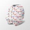 Personalized Baby Car Seat Cover Stroller Canopy: Custom Name Newborn Baby Girl Elastic Sea Sailing Nursing Cover for Moms First Birthday Gift Anchor(one Size) view 1