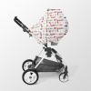 Personalized Baby Car Seat Cover Stroller Canopy: Custom Name Newborn Baby Girl Elastic Sea Sailing Nursing Cover for Moms First Birthday Gift Anchor(one Size) view 4