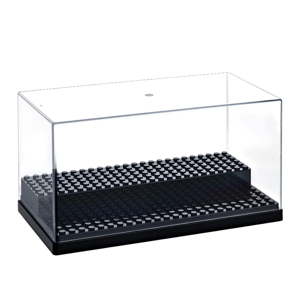 OLYCRAFT 3-Tier Acrylic Minifigure Display Cases Dustproof Building Block Display Box Acrylic Display Case Removable Display Boxfor Collection Action Figures Blocks Models 10.6x5.4x6.3 inch