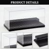 OLYCRAFT 3-Tier Acrylic Minifigure Display Cases Dustproof Building Block Display Box Acrylic Display Case Removable Display Boxfor Collection Action Figures Blocks Models 10.6x5.4x6.3 inch view 4