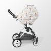 Personalized Baby Car Seat Cover Stroller Canopy: Custom Name Newborn Baby Boy Girl Elastic Animals Nursing Cover for Moms First Birthday Gift Moon Bear(one Size) view 4