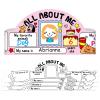 D4DREAM All About Me Crowns - 24pcs Color Your Own DIY Paper Hats for Kids Back to School Craft Party Hats for Kindergarten Preschool Elementary Classroom Teacher Supplie view 1
