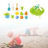 Menolana 13x Kids Beach Summer Toys Sandbox Table for Outdoor Activity Water Toys Water Water Table for Activity Outside Kids Girls, Round view 2