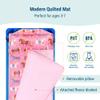 Wildkin Microfiber Modern Quilted Nap Mat with Reusable Pillow for Boys & Girls, Ideal for Elementary Sleeping Mat, Soft Blend Materials with Elastic Corner Straps Nap Mats (Horses) view 3