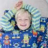 Wildkin Kids Microfiber Nap Mat  Soft Sleep Mat with Pillow, Ideal for School & Travel - Robots view 2
