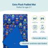 Wildkin Kids Microfiber Nap Mat  Soft Sleep Mat with Pillow, Ideal for School & Travel - Robots view 3