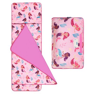 Wildkin Kids Velour Nap Mat  Soft, Cozy, Convenient for Daycare & Preschool  Groovy Mermaids