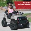 Best Choice Products 12V Kids Electric Vehicle Toy Ride On Car with Parent Remote Control for Toddlers, Seat Harness, 61 lbs Weight Capacity, Locking Doors, Spring Suspension, Bluetooth - Gray view 2
