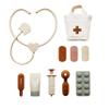Marlowe & Co Silicone Pretend Play Doctor Kit for Children, 10 Piece Pretend Play Doctor and Vet Kit with Storage Bag view 1
