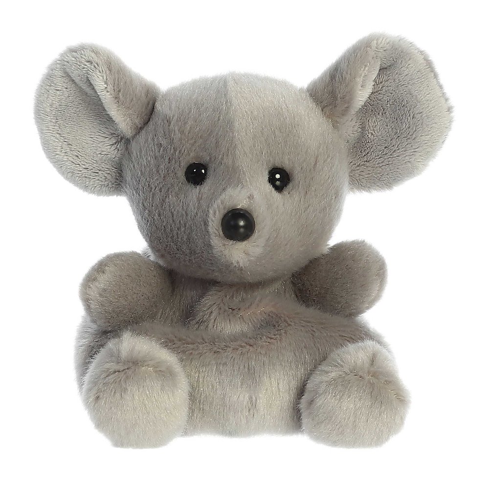Aurora Adorable Palm Pals Chatty Mouse Stuffed Animal - Fun Collectible Plush for Kids and Adult Collectors - Perfect for Decorating Rooms and Birthday Gifts - Gray 6 Inches