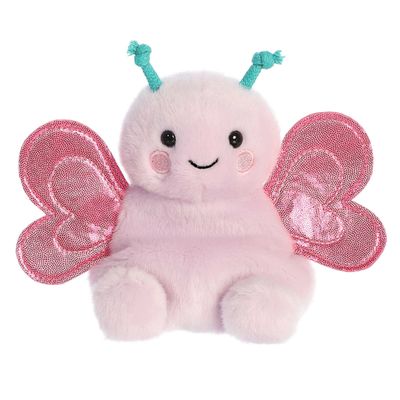 Aurora Adorable Palm Pals Petunia Butterfly Stuffed Animal - Fun Collectible Plush for Kids and Adult Collectors - Perfect for Decorating Rooms and Birthday Gifts - Pink 6.5 Inches