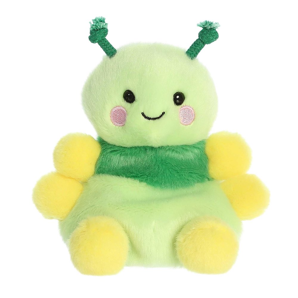 Aurora Adorable Palm Pals Ivy Caterpillar Stuffed Animal - Pocket-Sized Play - Collectable Fun - Green 5 Inches